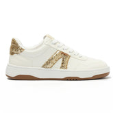 TÊNIS AC1119 BRANCO E DOURADO C 30650 0002 0021 ANACAPRI